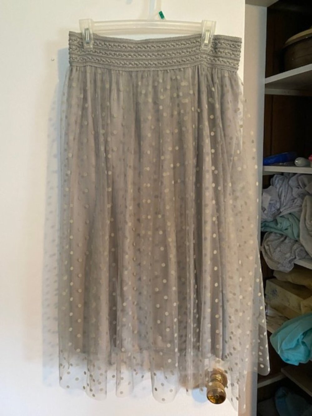 Metro Wear Grey Tulle skirt.